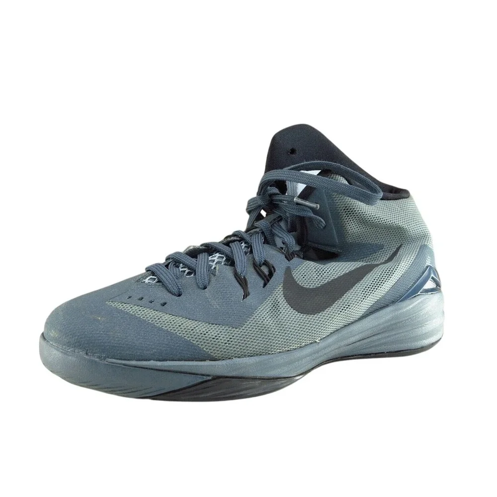 Nike Youth Boys Shoes Sz 7‎ M Gray/Blue Mesh Running